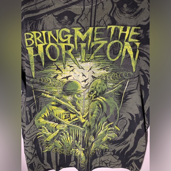 Y2K bring me the horizon aop shirt - Picture 2 of 12